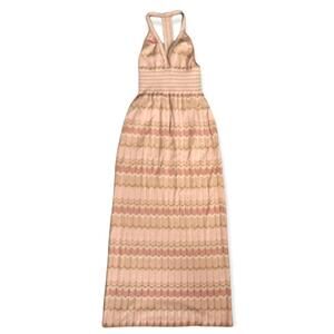 Y2K‎ Knit Halter top boho shimmery maxi dress size small